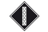 Знак «Поднять токоприемник на электровозе»