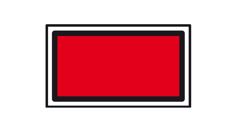Знак «Щит сигнальный красный» 